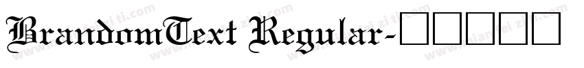 BrandomText Regular字体转换